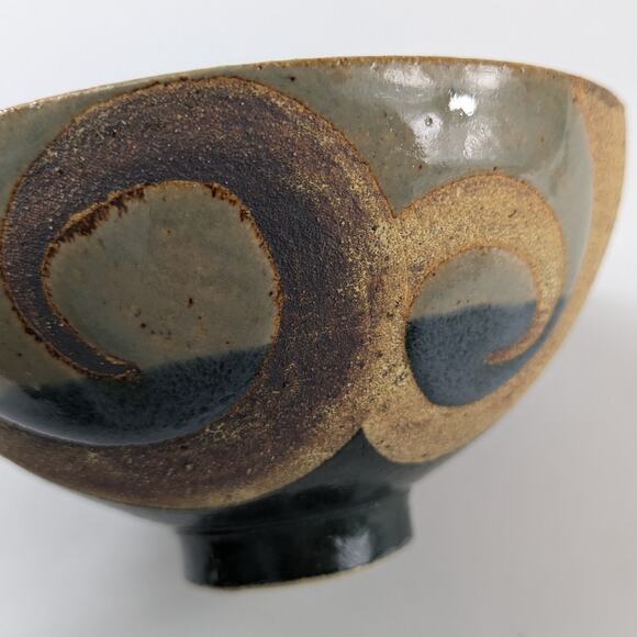 Hand-Turned Bowl Signed Studio Pottery Fine Art Ceramic 1 of 7 REPAIRED Decor - Picture 9 of 16